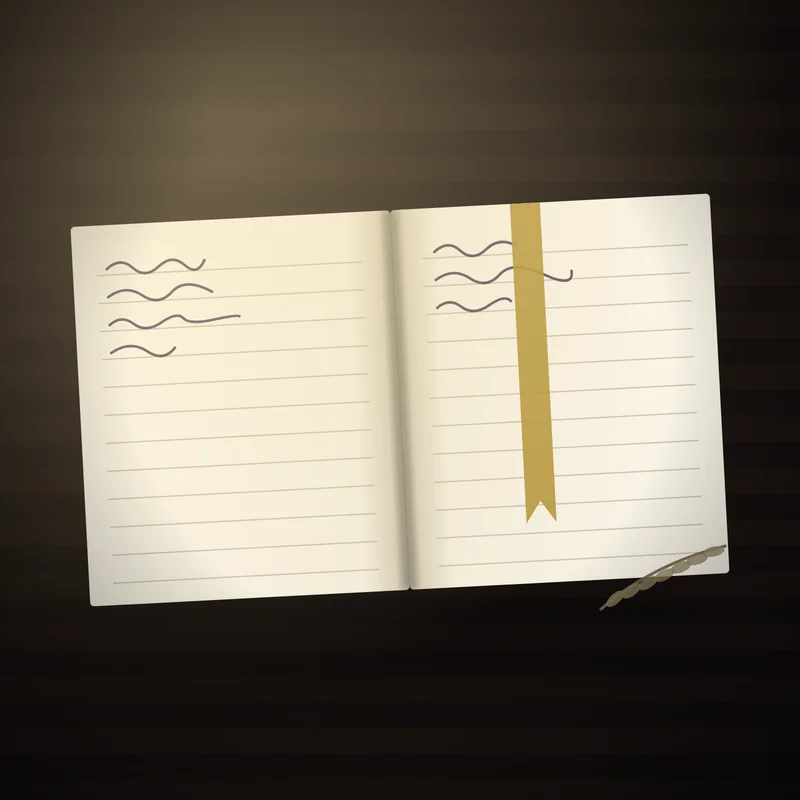 The Book of Signs open on a table, showing the daily spread.